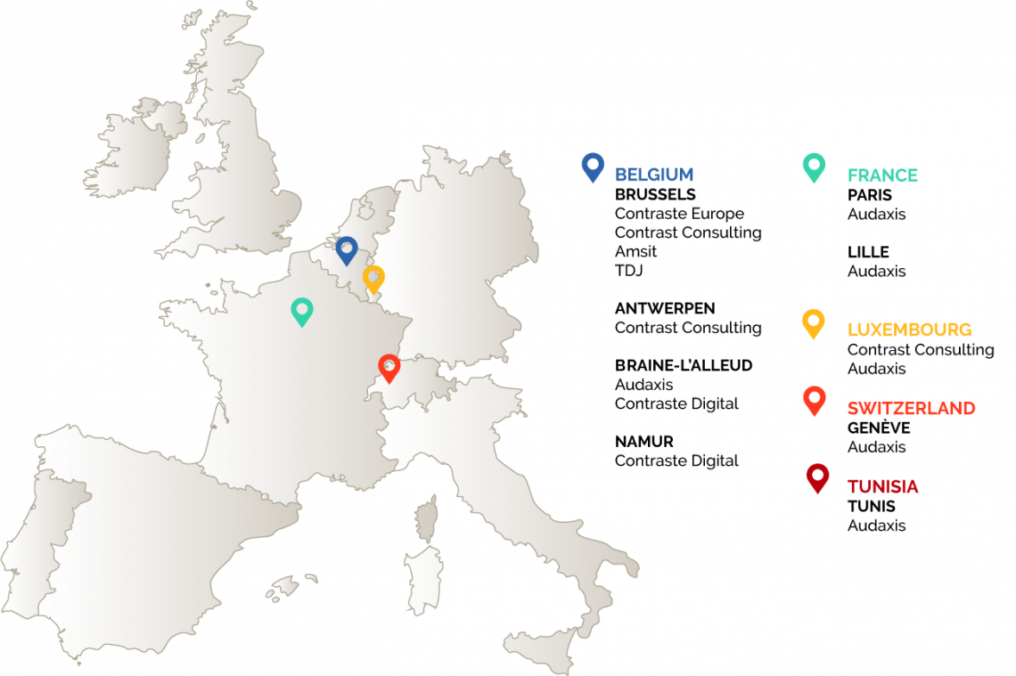 carte présence contraste europe